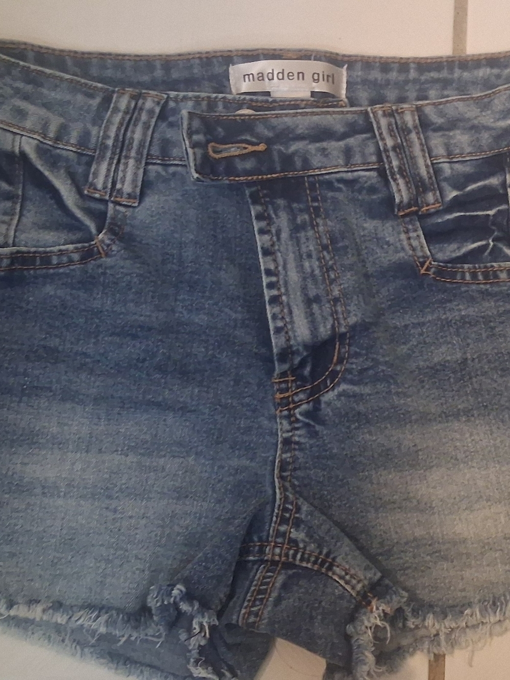 Madden Girl Women's Blue Denim Shorts